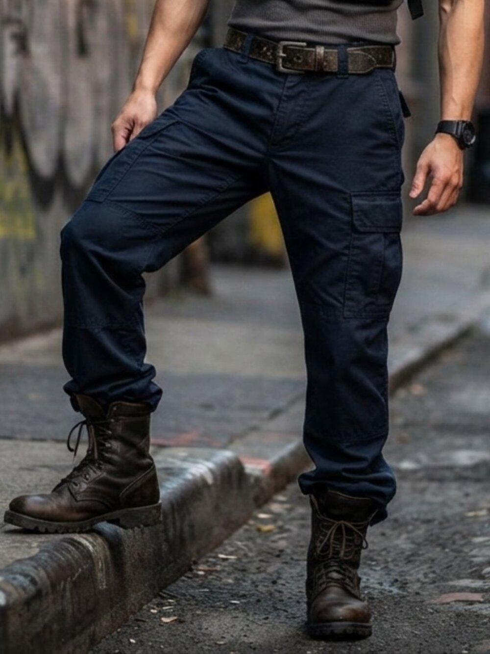 5.11 Tactical Series Cargo Pants Mens Navy Ripstop Utility Workwear Size 32x34